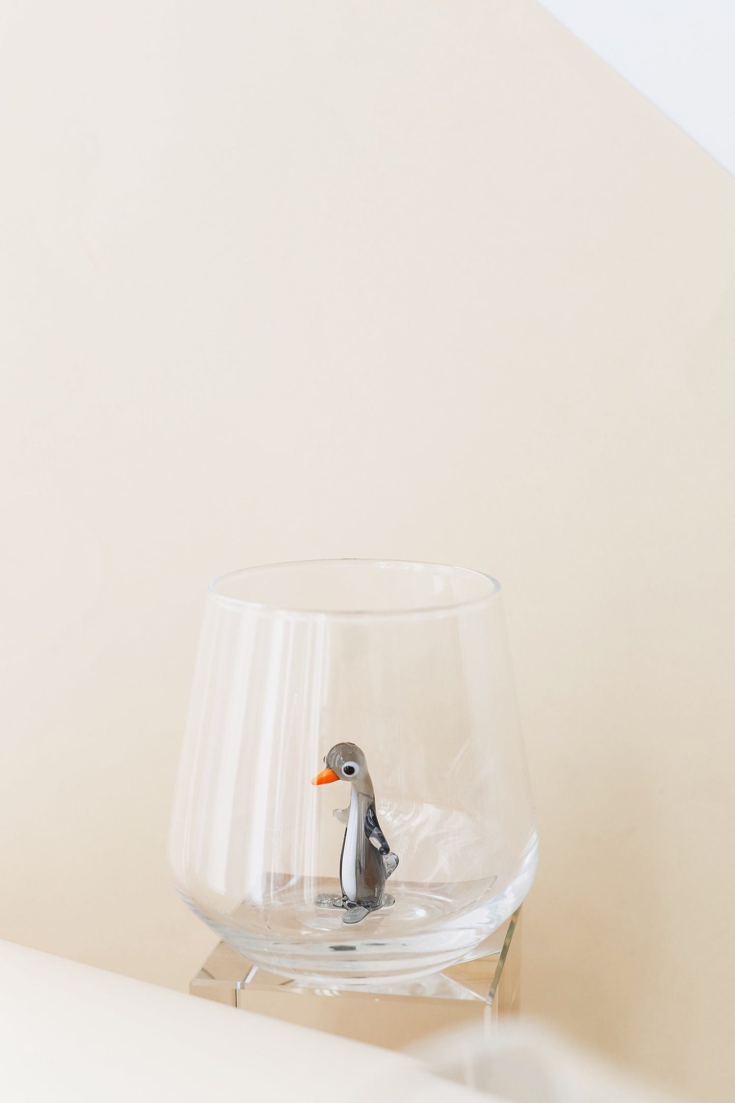Tiny Animal Drinking Glass, Penguin