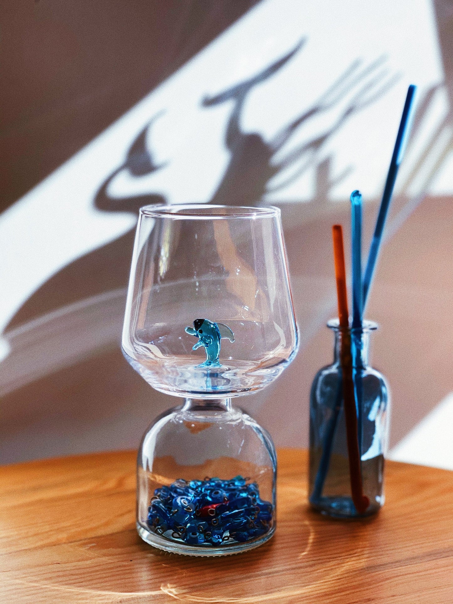 Tiny Animal Drinking Glass, Dolphin