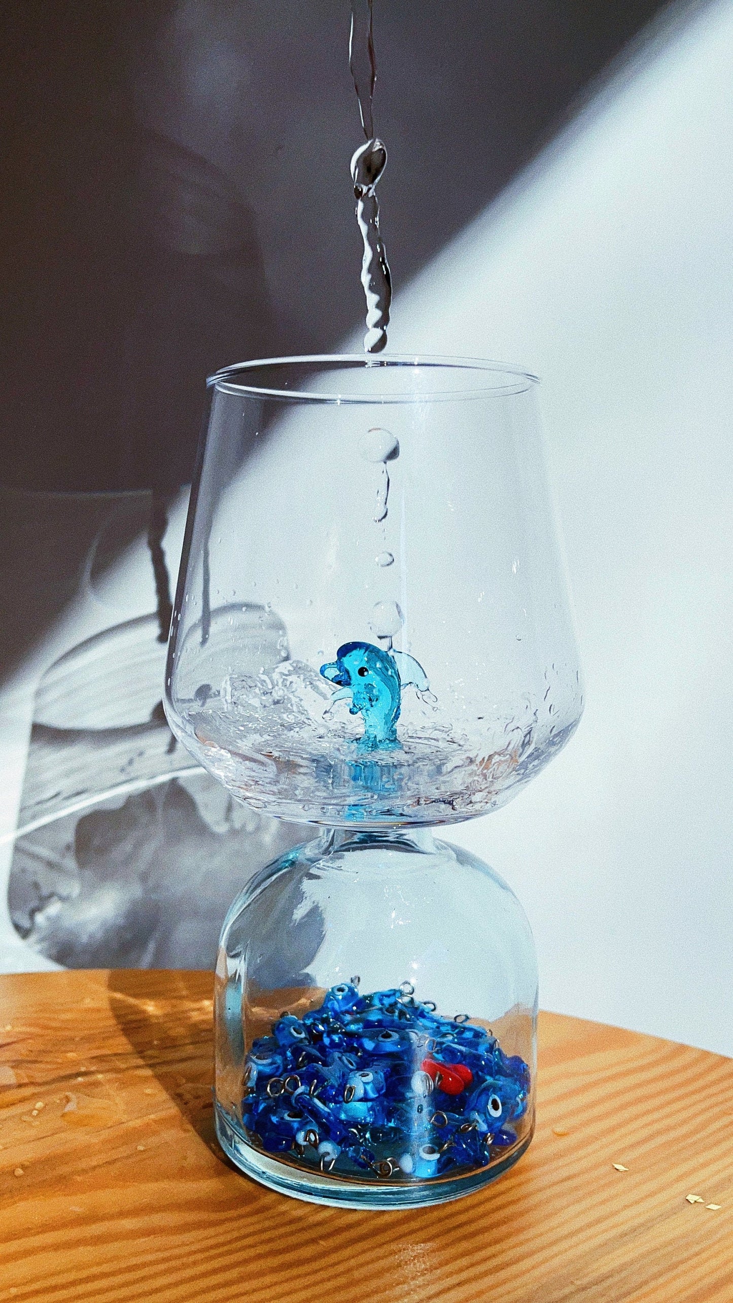 Tiny Animal Drinking Glass, Dolphin