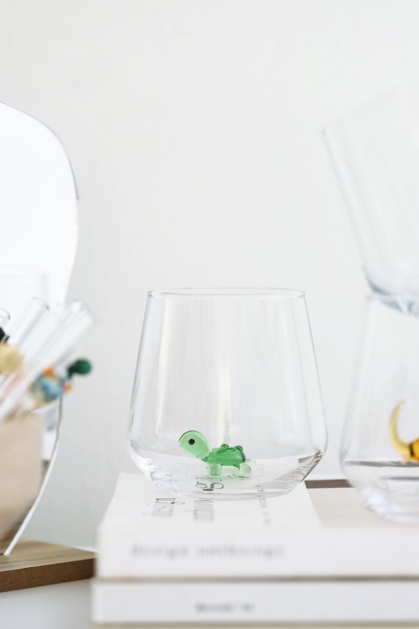 Tiny Animal Drinking Glass, Turtle
