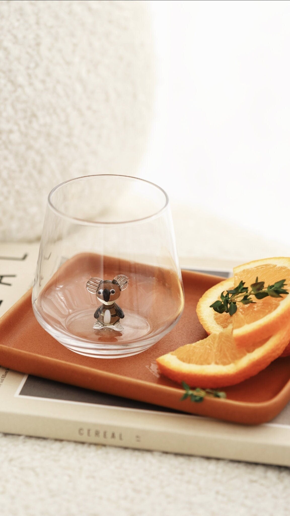Tiny Animal Drinking Glass, Koala