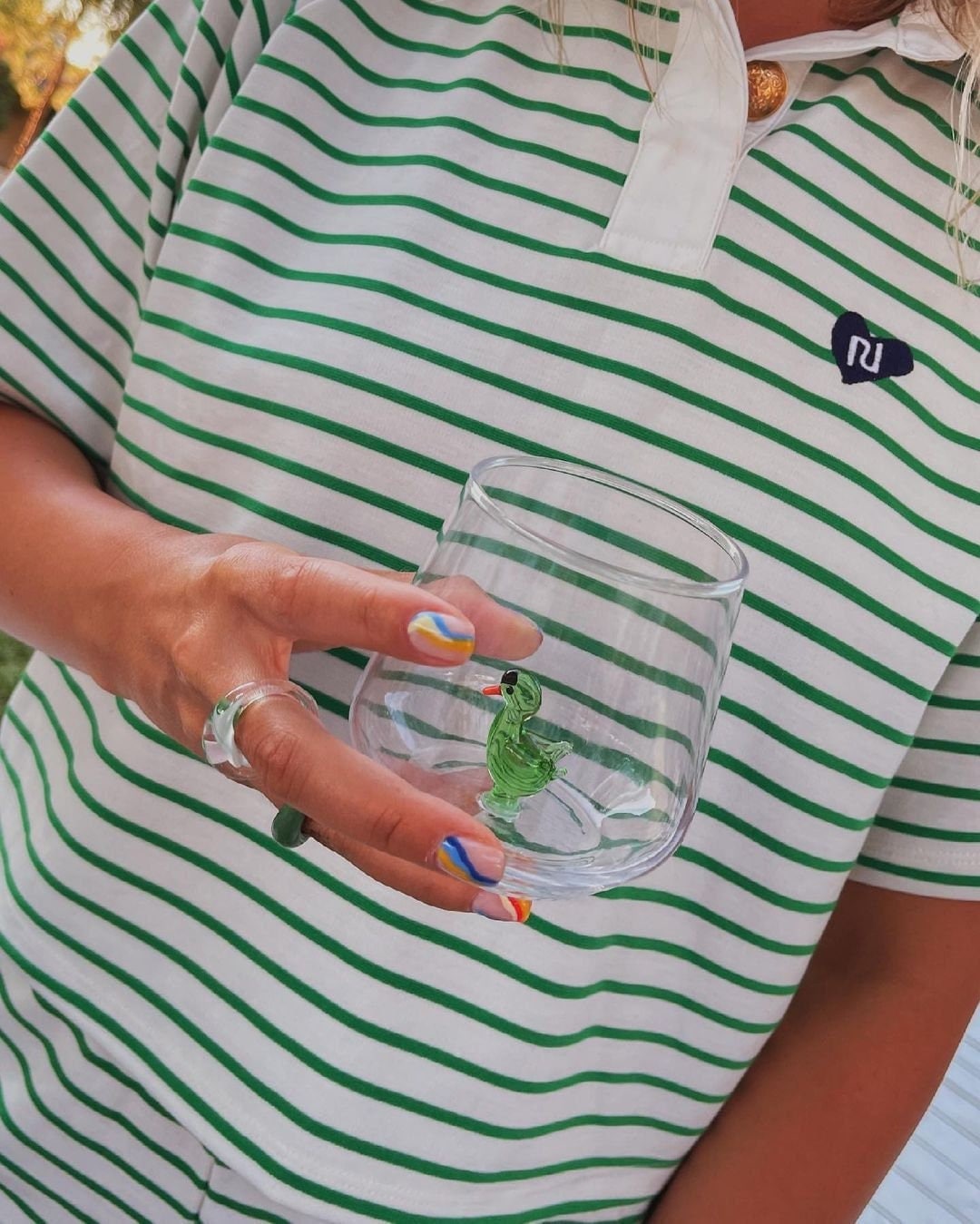 Tiny Animal Drinking Glass, Duck