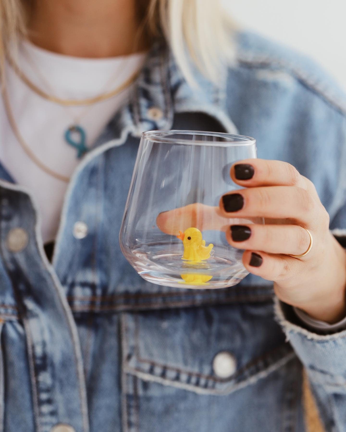 Tiny Animal Drinking Glass, Chick