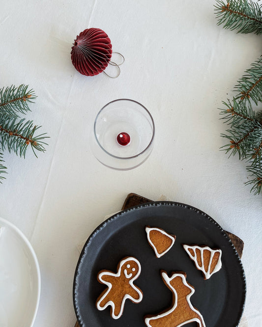 Tiny Figurine Drinking Glass, Christmas Hat