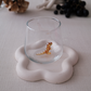 Tiny Animal Drinking Glass, Amber Dinosaur