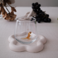 Tiny Animal Drinking Glass, Amber Dinosaur