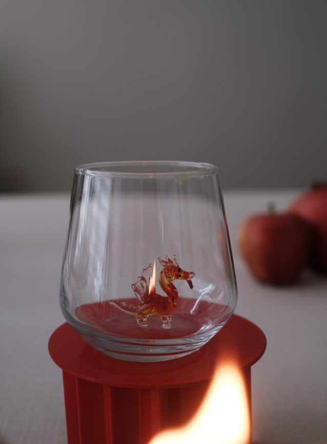 Tiny Animal Drinking Glass, Dragon