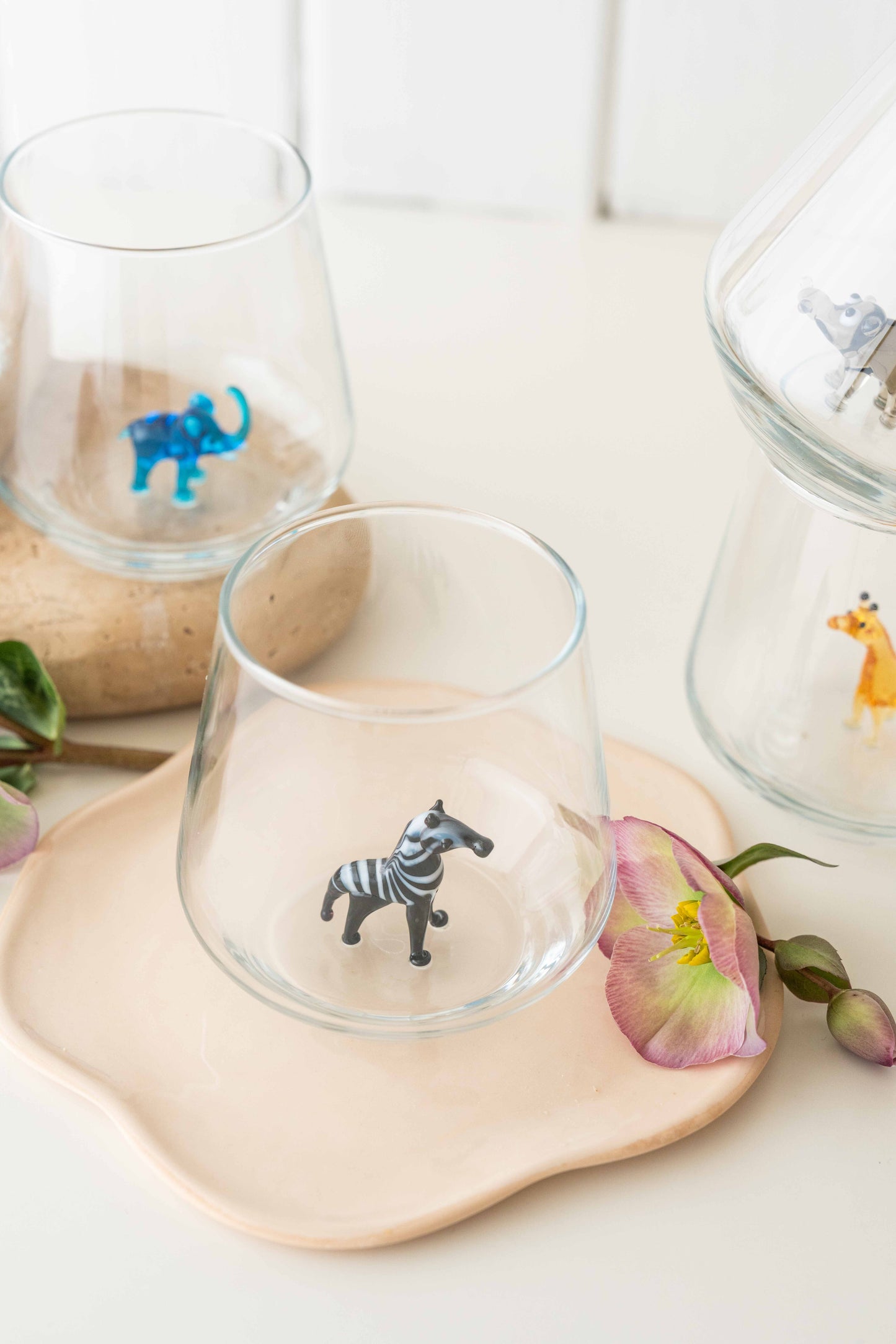 Safari II Theme Drinking Glass Set of 6