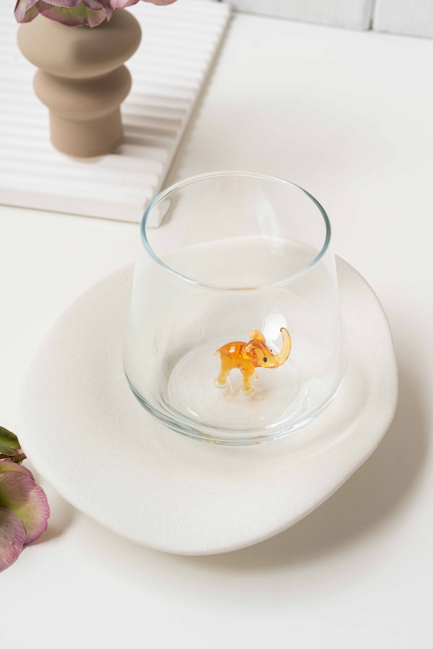 Tiny Animal Drinking Glass, Elephant