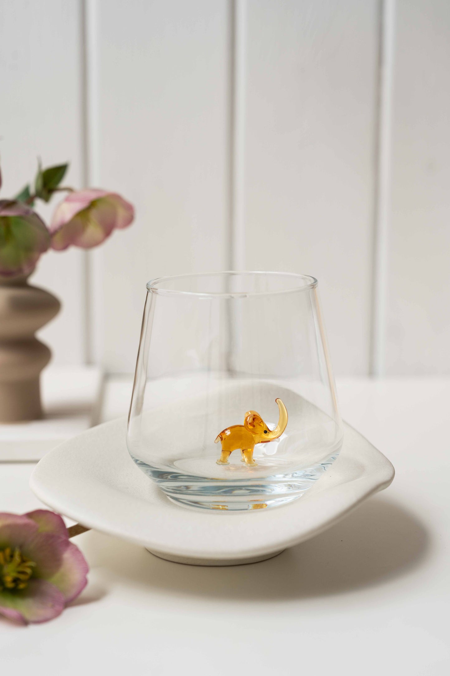 Tiny Animal Drinking Glass, Elephant