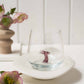 Tiny Animal Drinking Glass, Purple Bunny