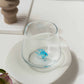 Tiny Animal Drinking Glass, Blue Fish