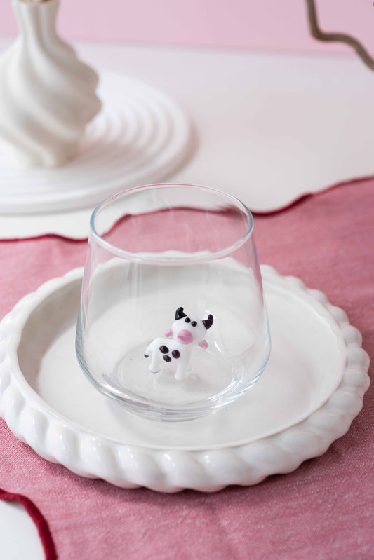 Tiny Animal Drinking Glass, Cow