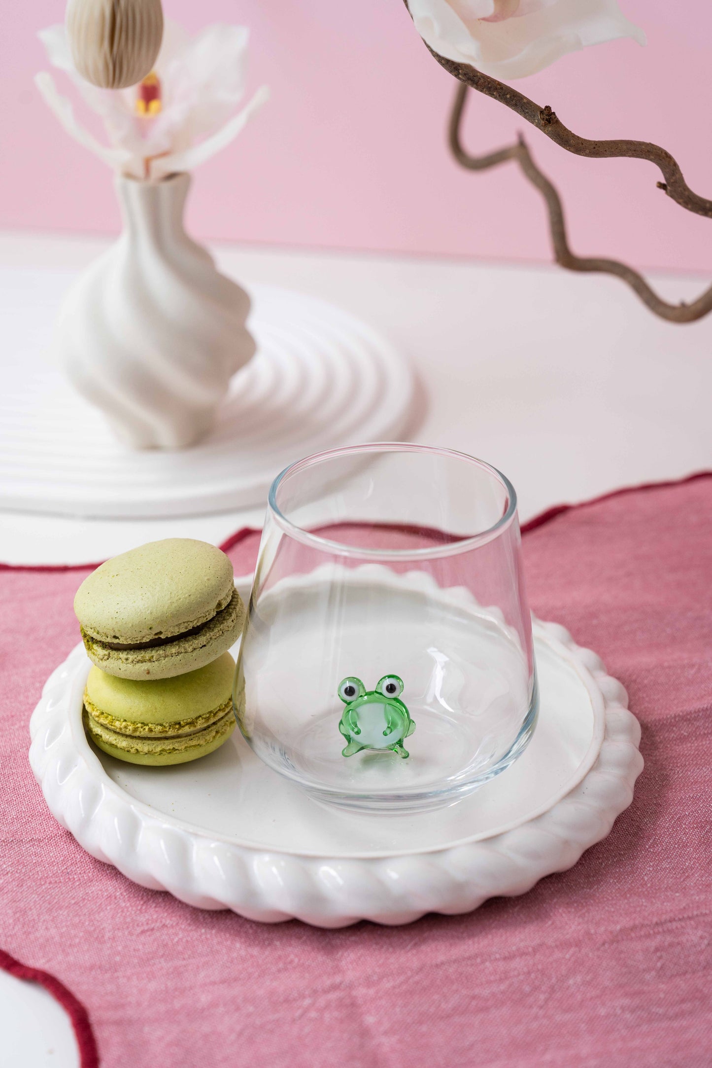 Tiny Animal Drinking Glass, Frog