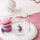 Tiny Animal Drinking Glass, Purple Bunny with Carrot