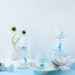 Ocean Theme Drinking Glass Set of 6 with Handmade Animal Figures