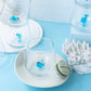 Ocean Theme Drinking Glass Set of 6 with Handmade Animal Figures