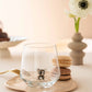 Our Planet Drinking Glass Set of 6 with Handmade Animal Figures