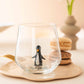 Tiny Animal Drinking Glass, Penguin