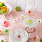 Fruit Theme Drinking Glass Set of 6 with Handmade Figures