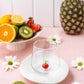 Fruit Theme Drinking Glass Set of 6 with Handmade Figures