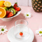 Fruit Theme Drinking Glass Set of 6 with Handmade Figures