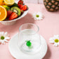 Fruit Theme Drinking Glass Set of 6 with Handmade Figures