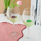 Set of 2 Grape Wine Glasses – Purple & Green