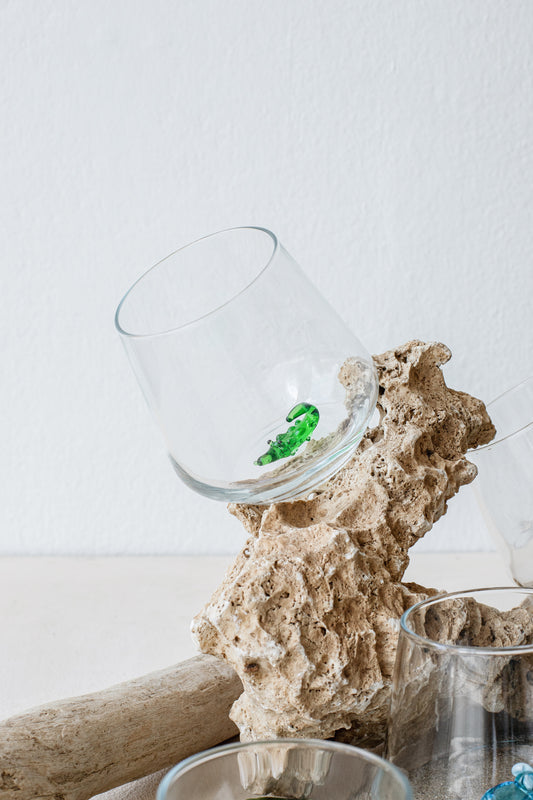 Tiny Animal Drinking Glass, Crocodile