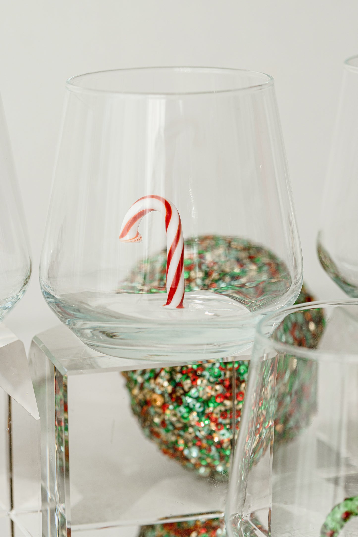 Christmas Theme Drinking Glass Set of 6