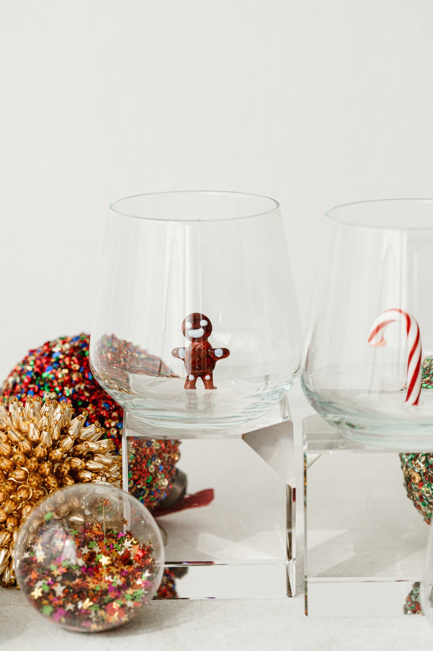 Christmas Theme Drinking Glass Set of 6