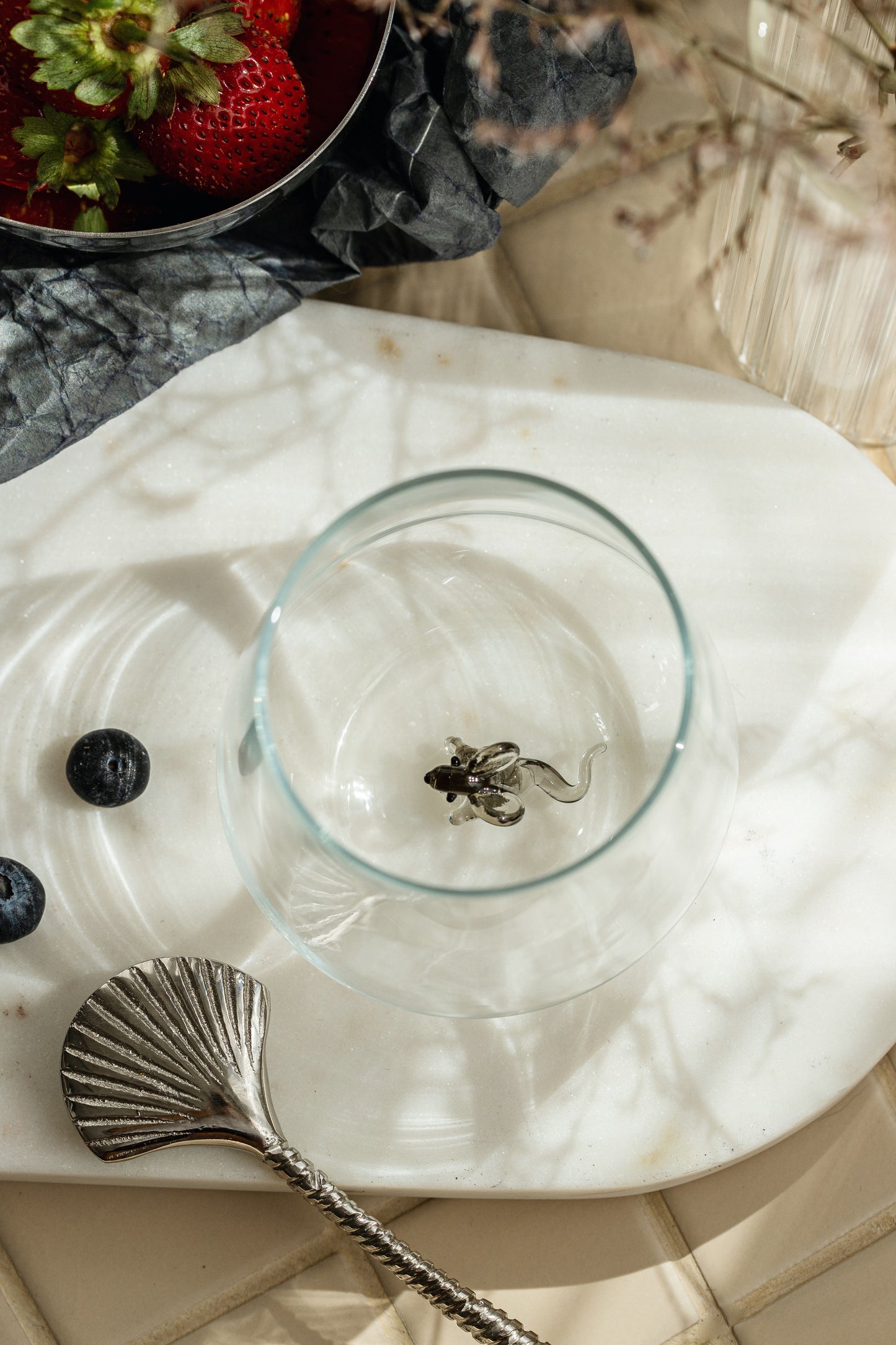 Tiny Animal Drinking Glass, Mouse