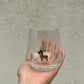 Tiny Animal Drinking Glass, Moose
