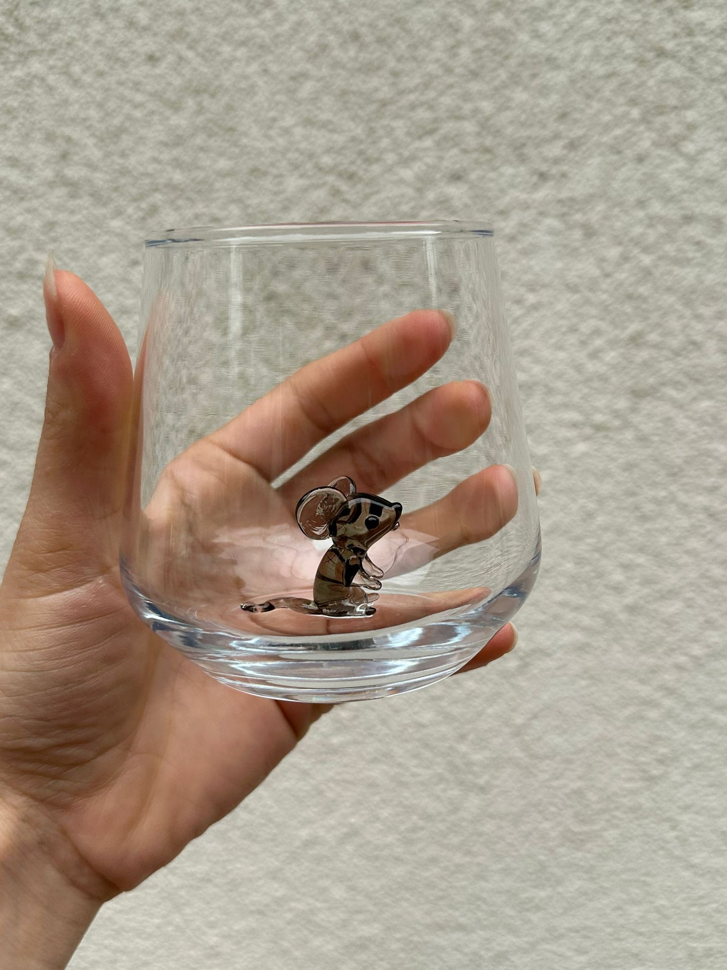 Tiny Animal Drinking Glass, Mouse