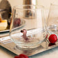 Tiny Animal Drinking Glass, Purple Dinosaur
