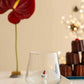 Tiny Animal Drinking Glass, Polar Bear with Christmas Hat