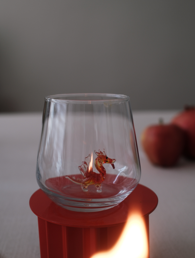 Tiny Animal Drinking Glass, Dragon