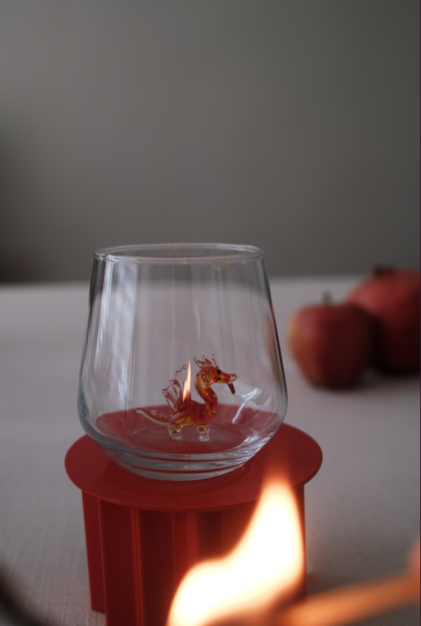 Tiny Animal Drinking Glass, Dragon