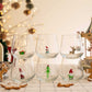 2026 Christmas Figurine Drinking Glass Set, 6-Piece
