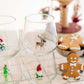 2026 Christmas Figurine Drinking Glass Set, 6-Piece