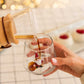 Tiny Figure Drinking Glass, New Santa