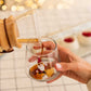 Tiny Figure Drinking Glass, New Santa