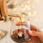 Tiny Figure Drinking Glass, New Santa