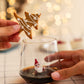 Tiny Figure Drinking Glass, New Santa