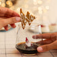 Tiny Figure Drinking Glass, New Santa