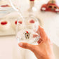 Tiny Animal Drinking Glass, Koala with Christmas Hat