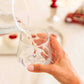 Tiny Animal Drinking Glass, Polar Bear with Christmas Hat