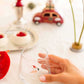 Tiny Animal Drinking Glass, Flamingo with Christmas Hat