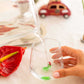 Tiny Animal Drinking Glass, Turtle with Christmas Hat