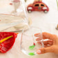 Tiny Animal Drinking Glass, Turtle with Christmas Hat